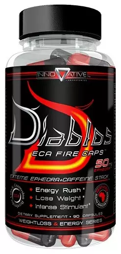 Diablos ECA Fire Caps with Ephedra - Diablos Fire Caps