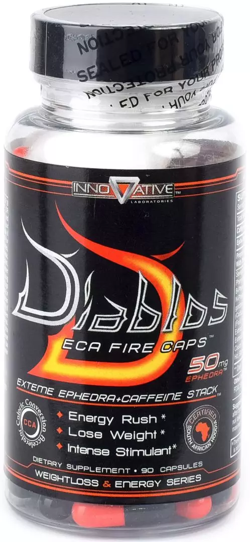 Diablos ECA Fire Caps with Ephedra - Diablos Fire Caps