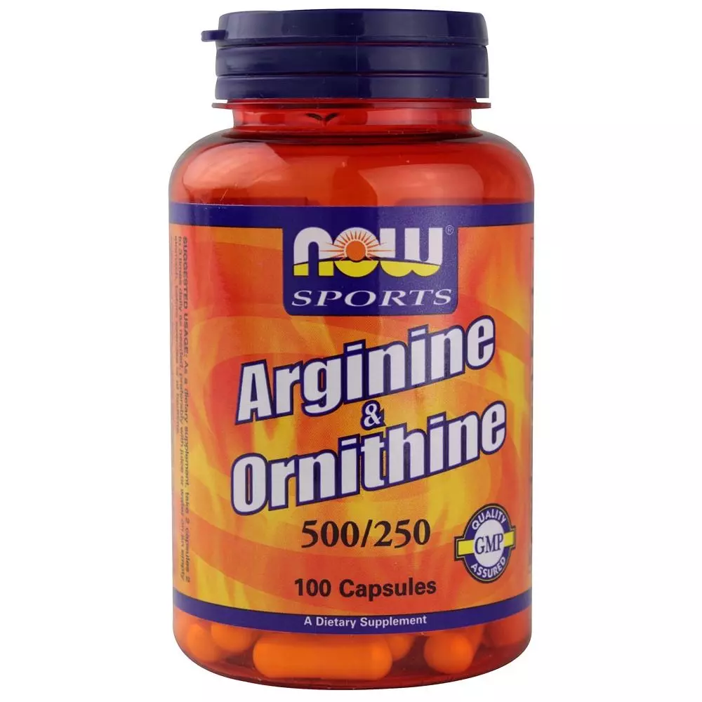 Arginine 500mg + Ornithine 250mg (100 капс)