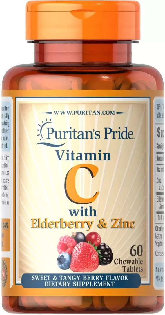 Vitamin C with Elderberry & Zinc (60 таб)