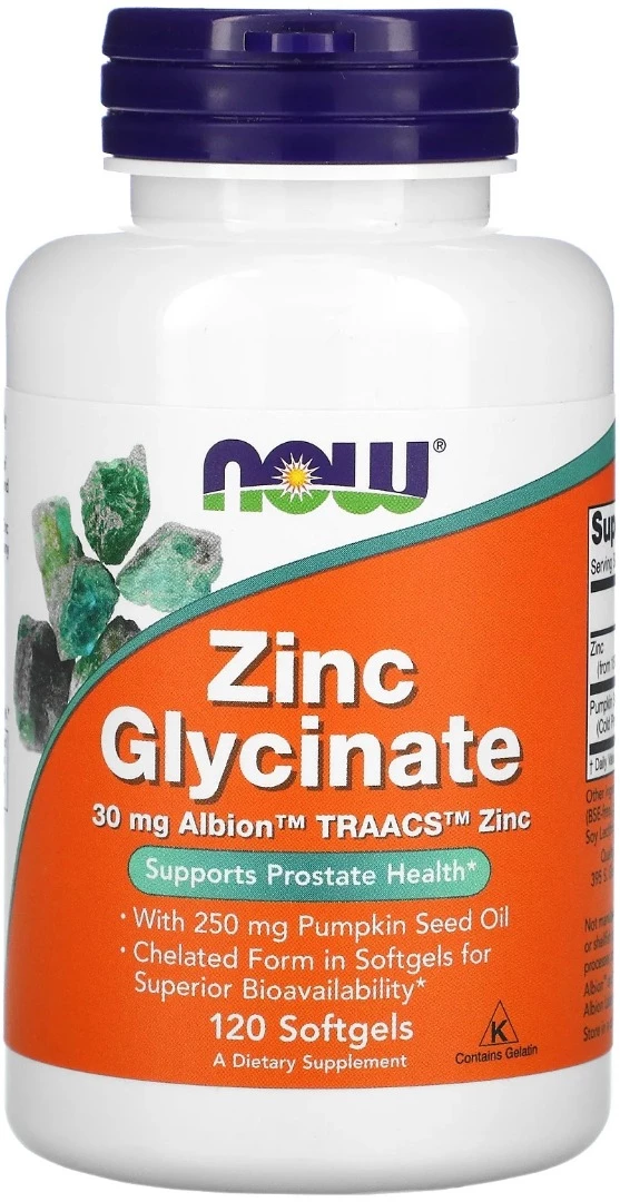 Zinc Glycinate 30 мг  (120 капс)