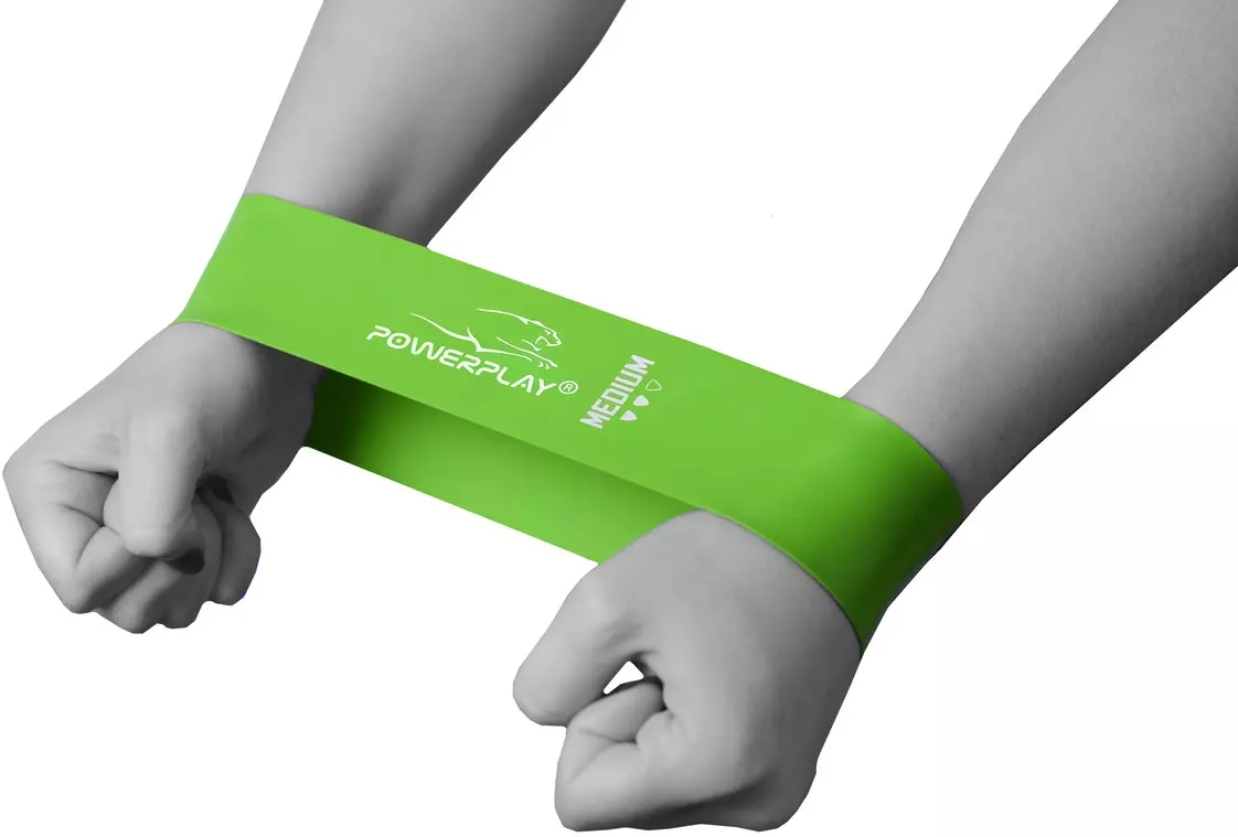 Резинка для фітнесу PowerPlay 4114 Mini Power Band 1мм. Medium Синя (7.5 кг)