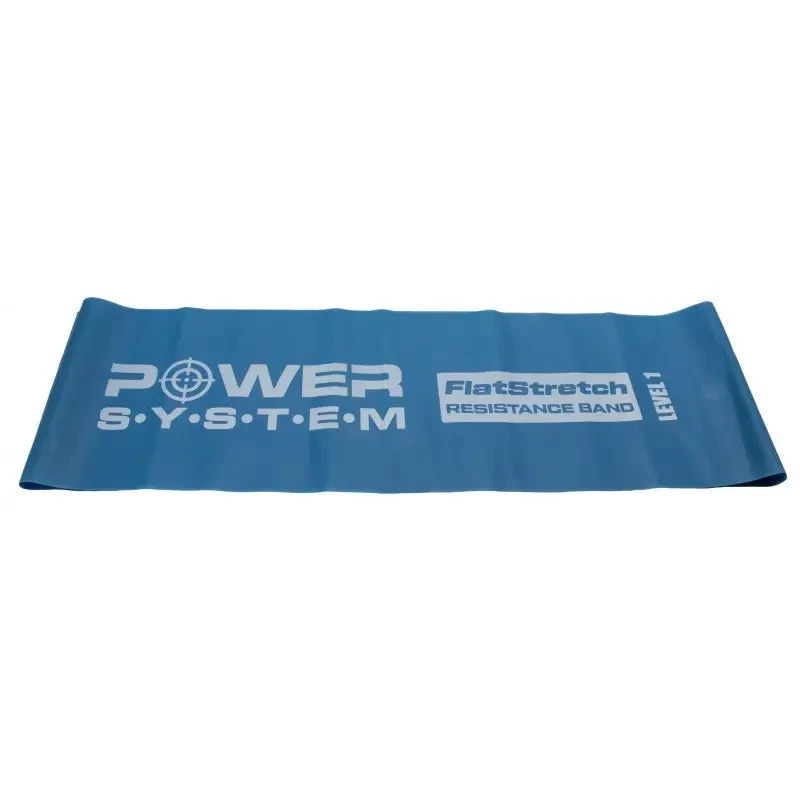 Стрічка-еспандер для спорту та реабілітації Power System PS-4121 Flat Stretch Band Level 1 Blue (5-1