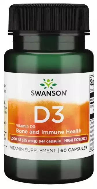 Vitamin D3 - High Potency 1,000 IU (25 mcg) (60 капс)