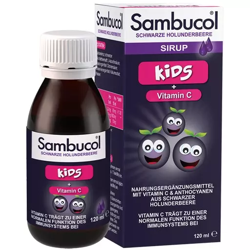 Sambucol Kids+Vit C - (120мл) Sirup (04.23)
