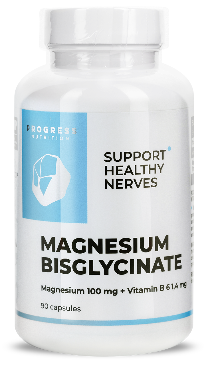 Magnesium Bisglycinate 100 mg + Vitamin B6 1.4 mg (90 капс)