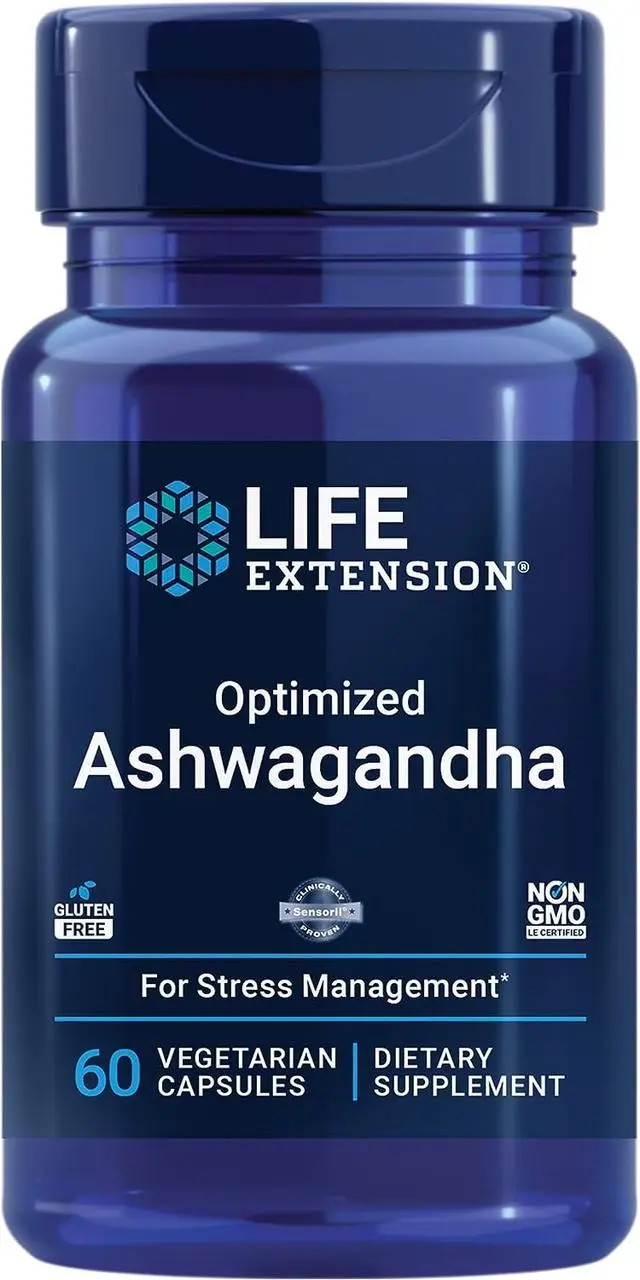 LIFE EXSTENSION Optimized Ashwagandha (60 вег капс)