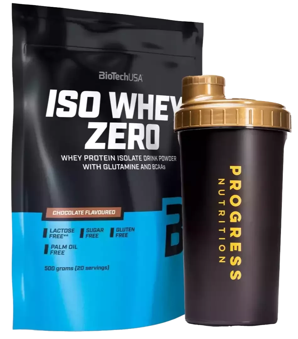 🏄BioTech (USA) Iso Whey Zero (500 гр) у подарунок 🎁 Progress Nutrition Shaker (700 мл)🏄‍♀️